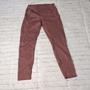 Pink Victoria secret dark purple mauve color leggings size small